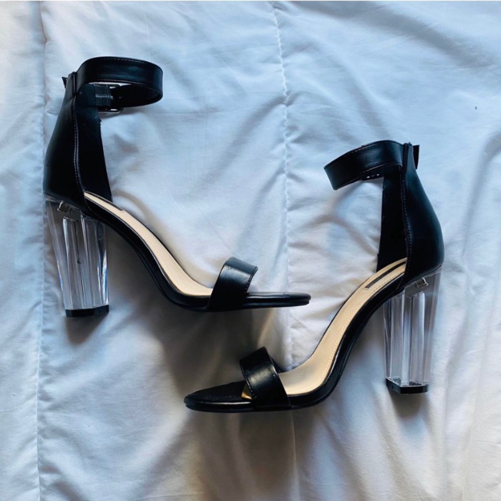 Clear heels